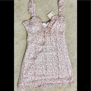 White Floral Mini Dress